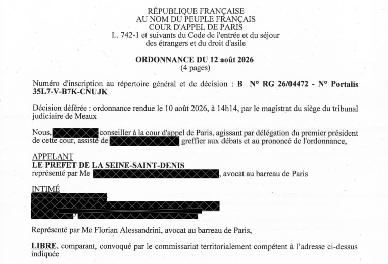 Des interventions du cabinet ayant conduit à des remises en liberté de centres de rétention administrative